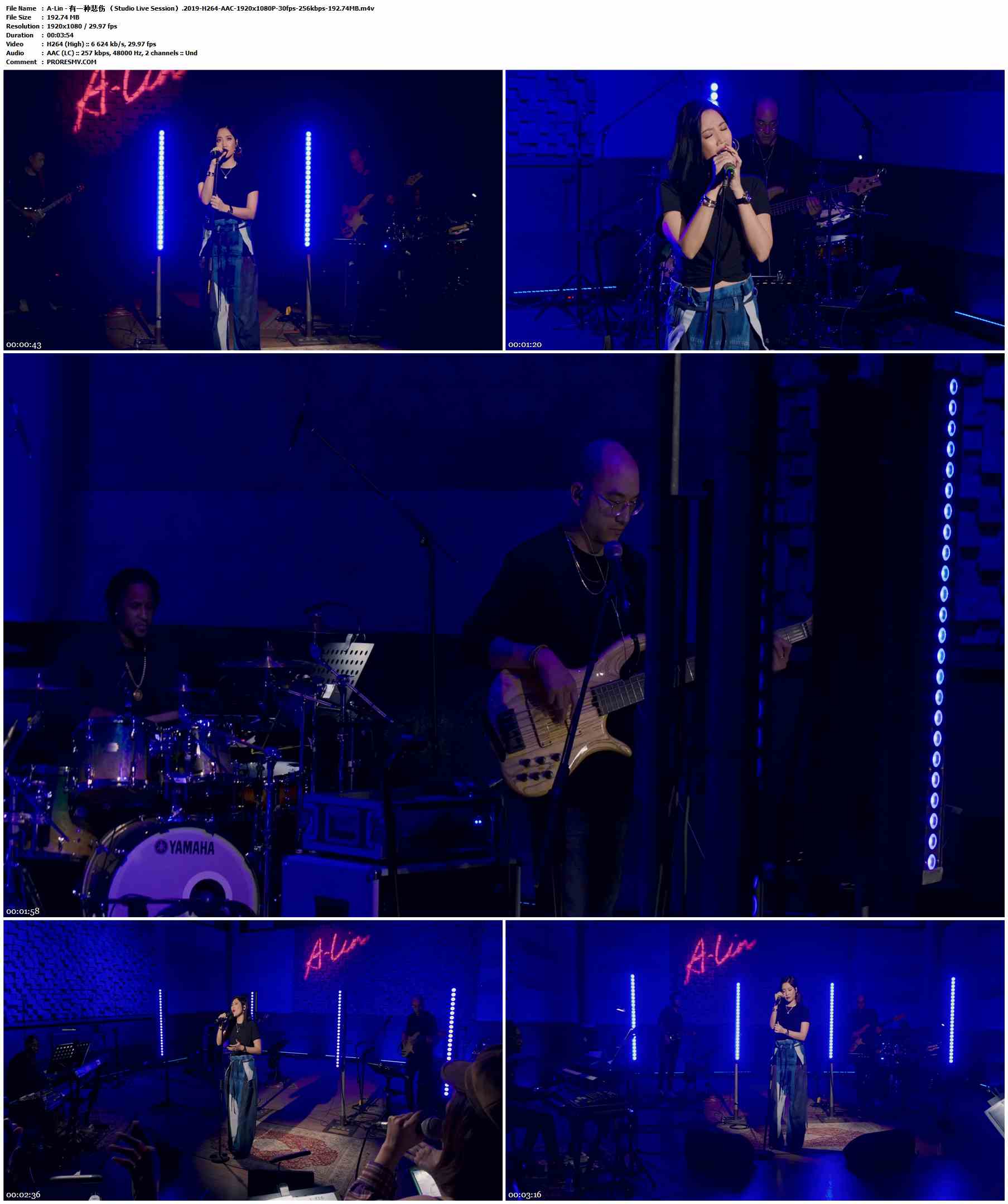A-Lin - 有一种悲伤 （Studio Live Session）.2019-H264-AAC-1920x1080P-30fps-256kbps-192.74MB官方MV_高清MV