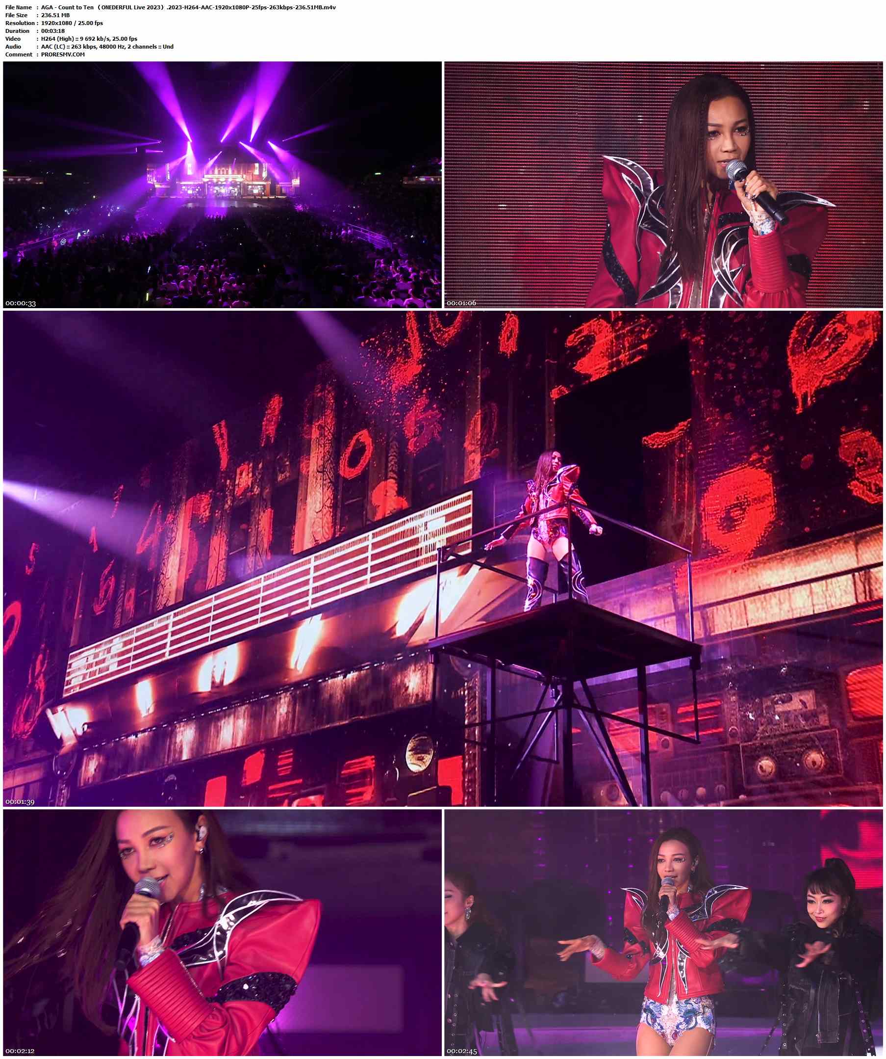 AGA - Count to Ten （ONEDERFUL Live 2023）.2023-H264-AAC-1920x1080P-25fps-263kbps-236.51MB官方MV_高清MV