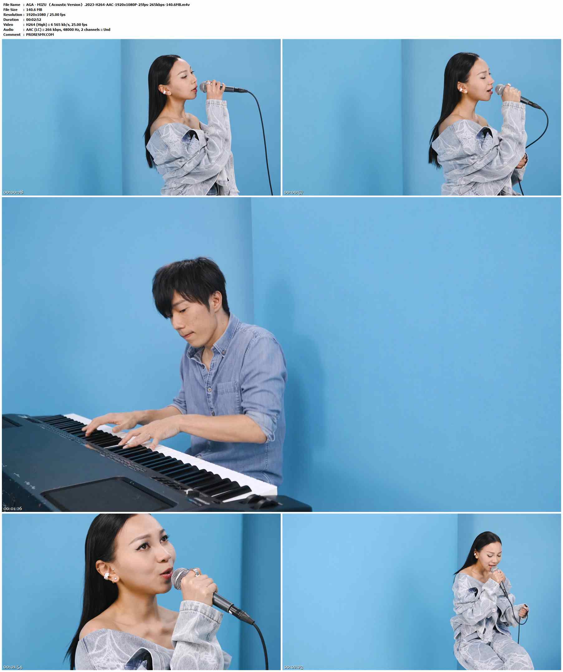 AGA - MIZU （Acoustic Version）.2023-H264-AAC-1920x1080P-25fps-265kbps-140.6MB官方MV_高清MV