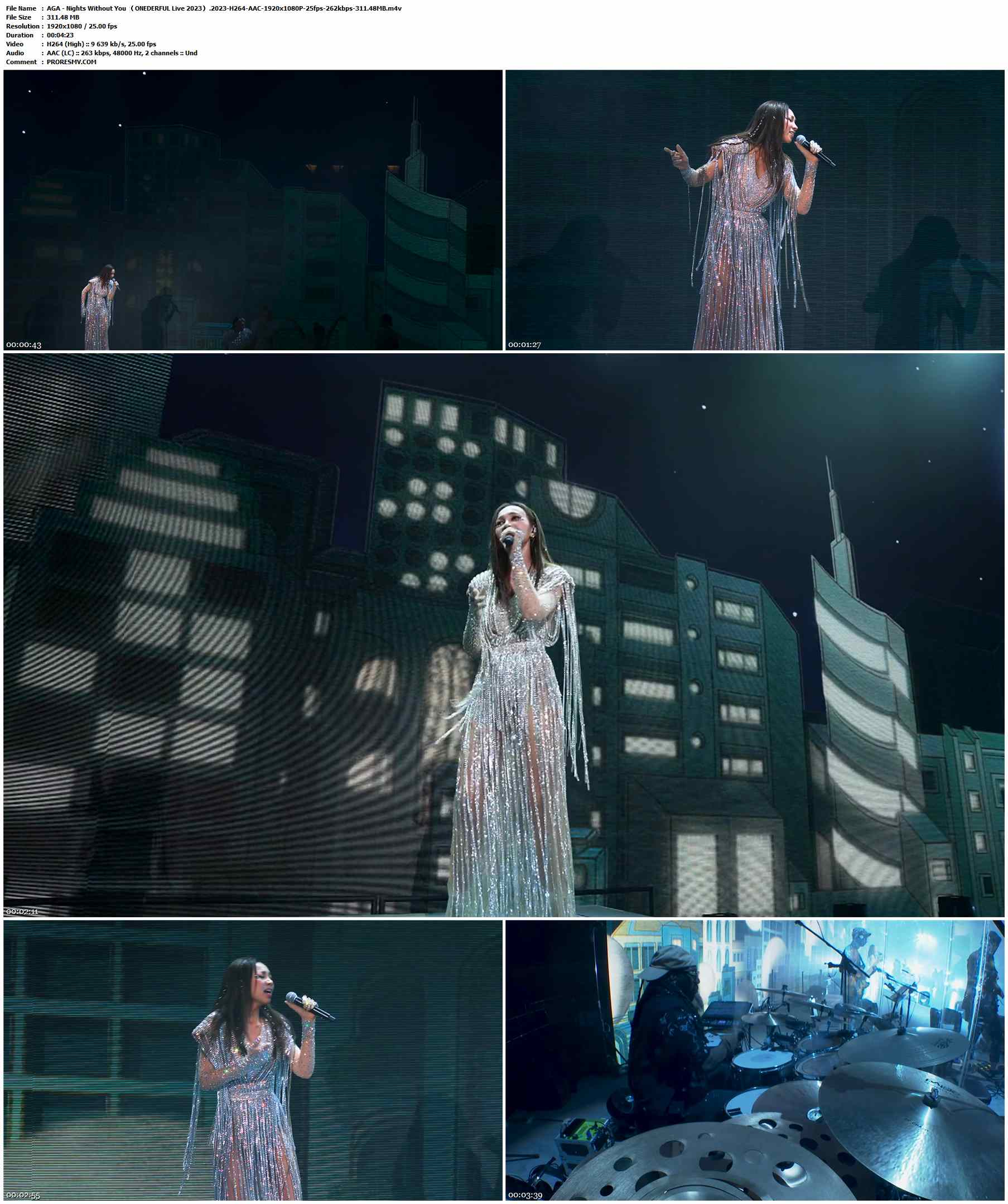 AGA - Nights Without You （ONEDERFUL Live 2023）.2023-H264-AAC-1920x1080P-25fps-262kbps-311.48MB官方MV_高清MV