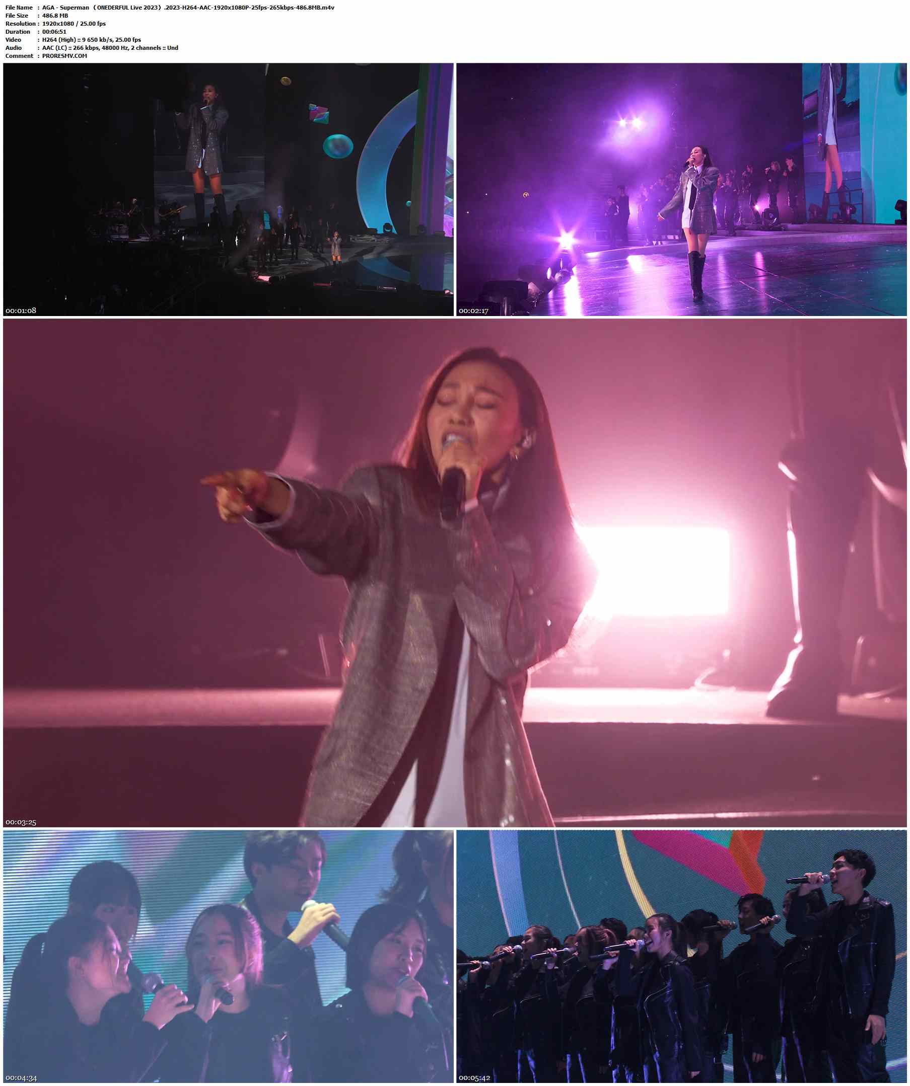 AGA - Superman （ONEDERFUL Live 2023）.2023-H264-AAC-1920x1080P-25fps-265kbps-486.8MB官方MV_高清MV
