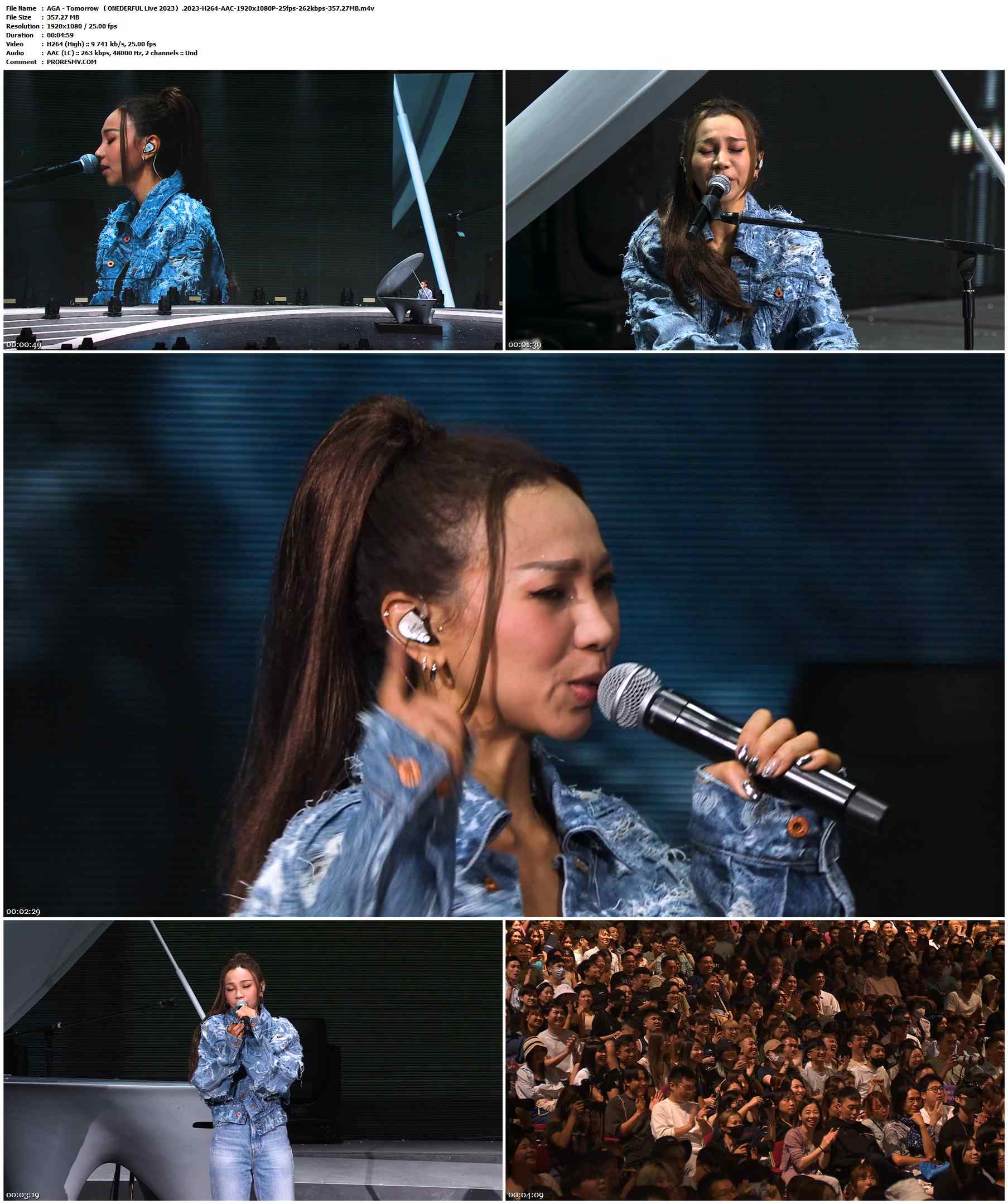 AGA - Tomorrow （ONEDERFUL Live 2023）.2023-H264-AAC-1920x1080P-25fps-262kbps-357.27MB官方MV_高清MV