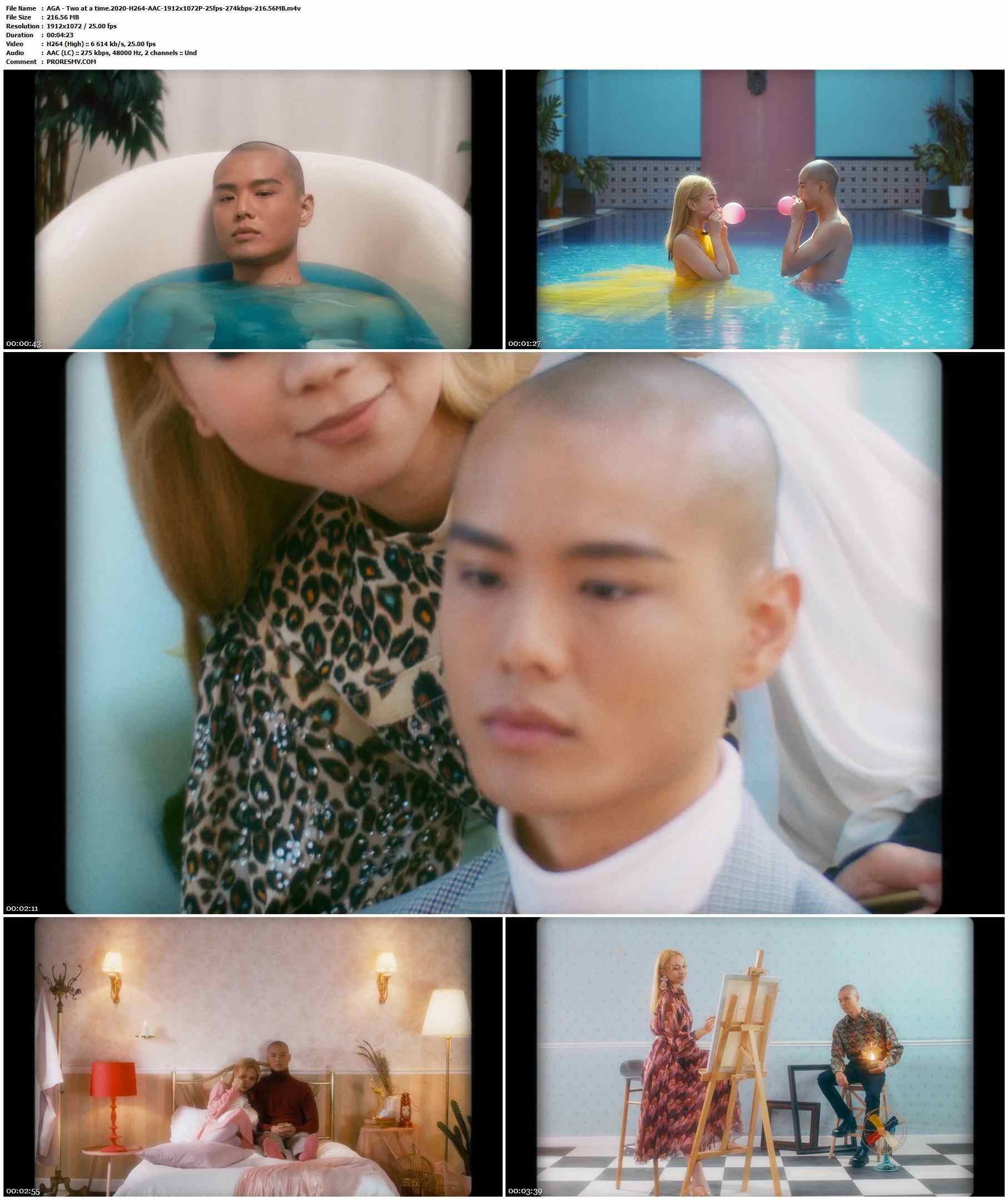 AGA - Two at a time.2020-H264-AAC-1912x1072P-25fps-274kbps-216.56MB官方MV_高清MV