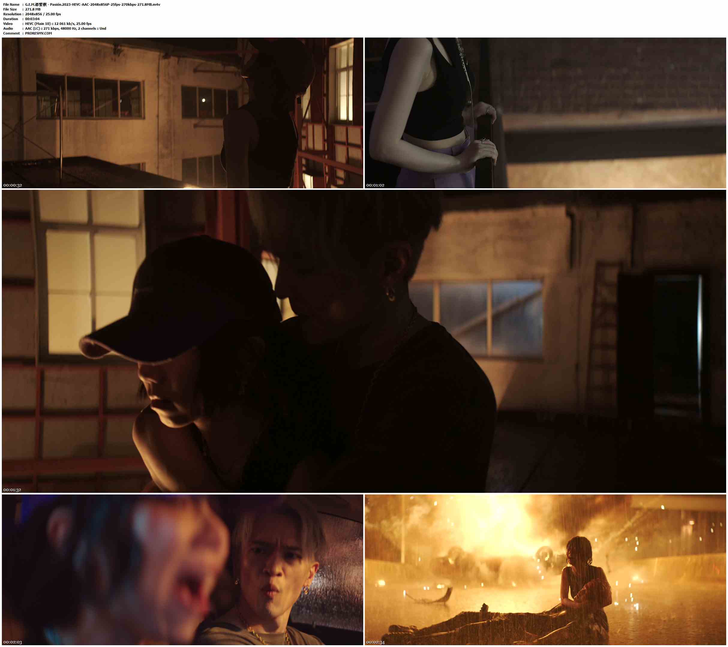 G.E.M.邓紫棋 - Pasión.2023-HEVC-AAC-2048x856P-25fps-270kbps-271.8MB官方MV_高清MV