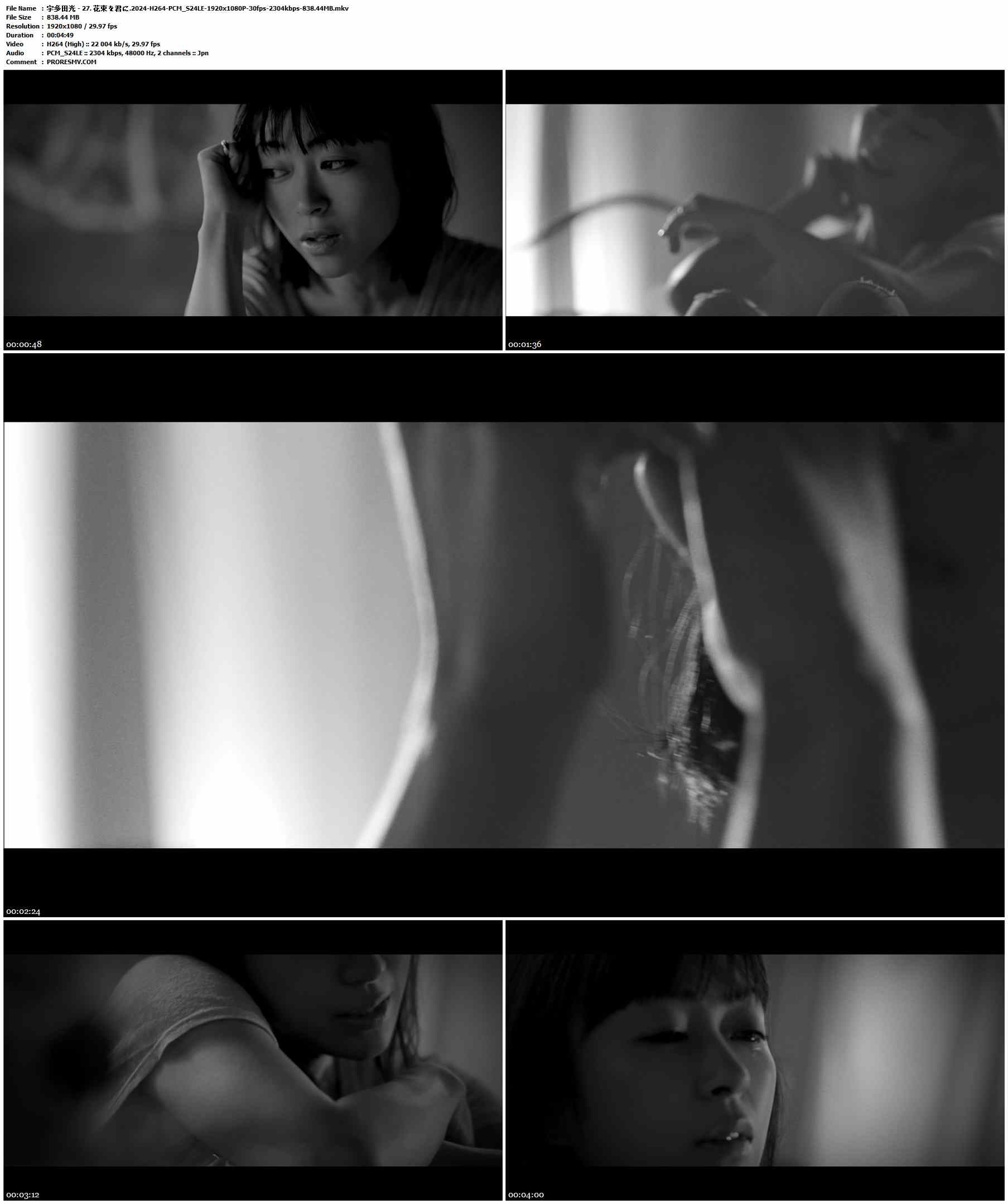 宇多田ヒカル - 花束を君に.2024-Bluray-H264-PCM_S24LE-1920x1080P-30fps-2304kbps-838.44MB官方MV_高清MV