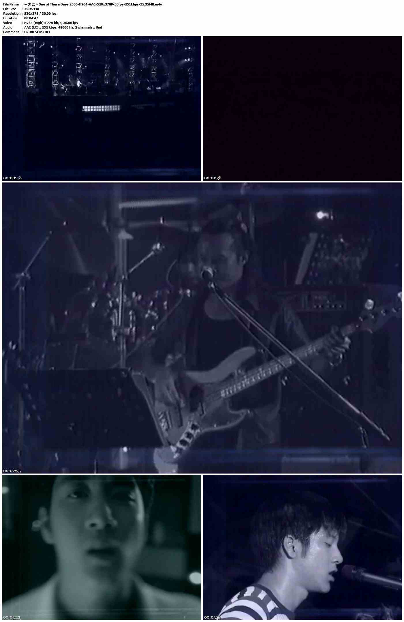 王力宏 - One of These Days.2006-H264-AAC-520x378P-30fps-251kbps-35.35MB官方MV_高清MV