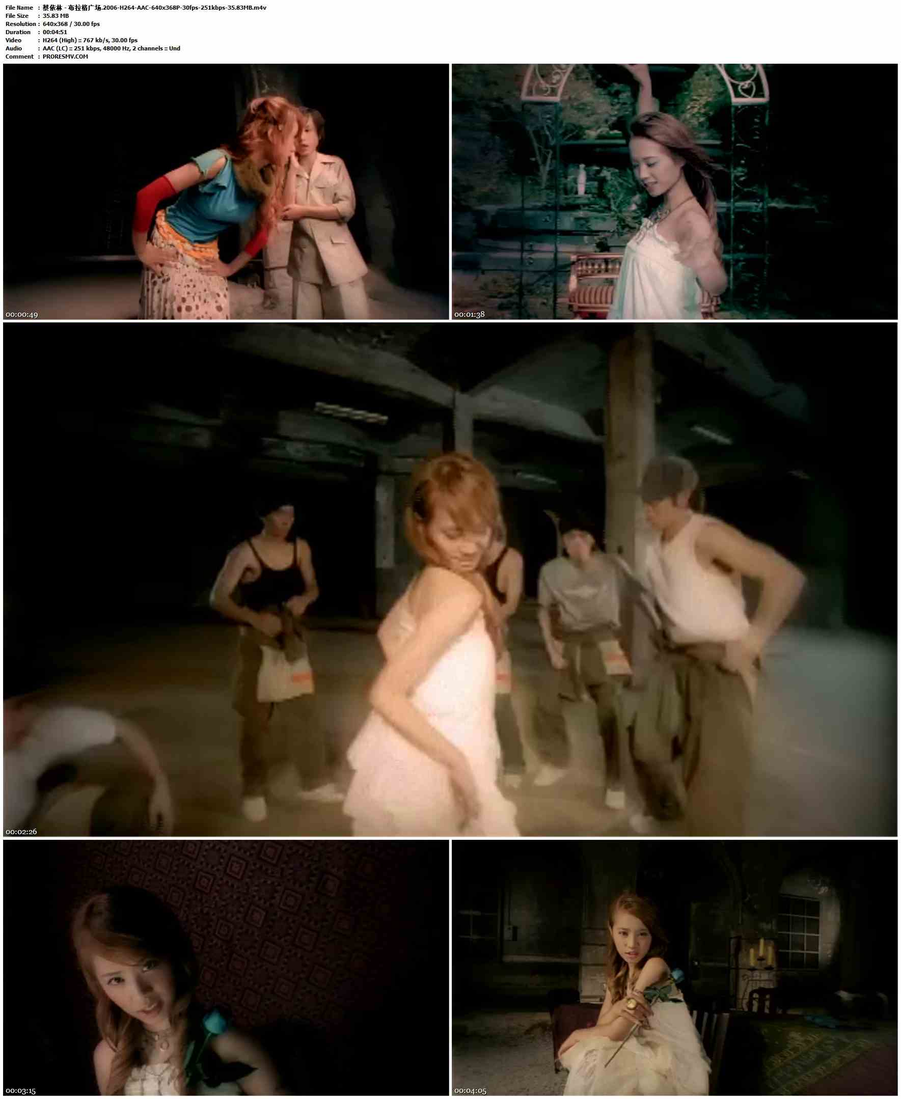 蔡依林 - 布拉格广场.2006-H264-AAC-640x368P-30fps-251kbps-35.83MB官方MV_高清MV