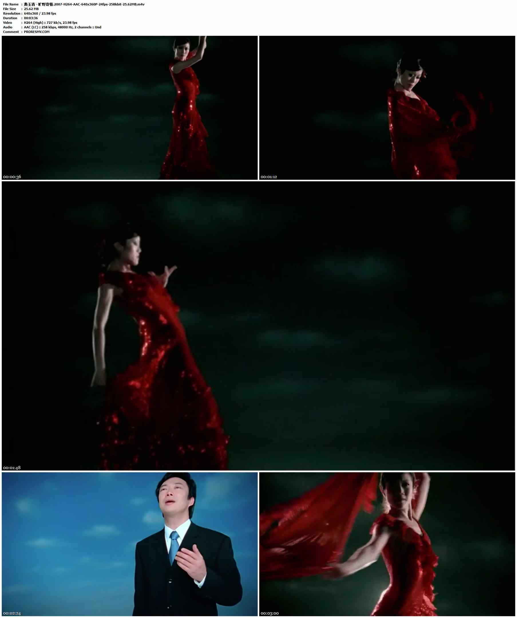 费玉清 - 旷野寄情.2007-H264-AAC-640x360P-24fps-258kbit-25.62MB官方MV_高清MV
