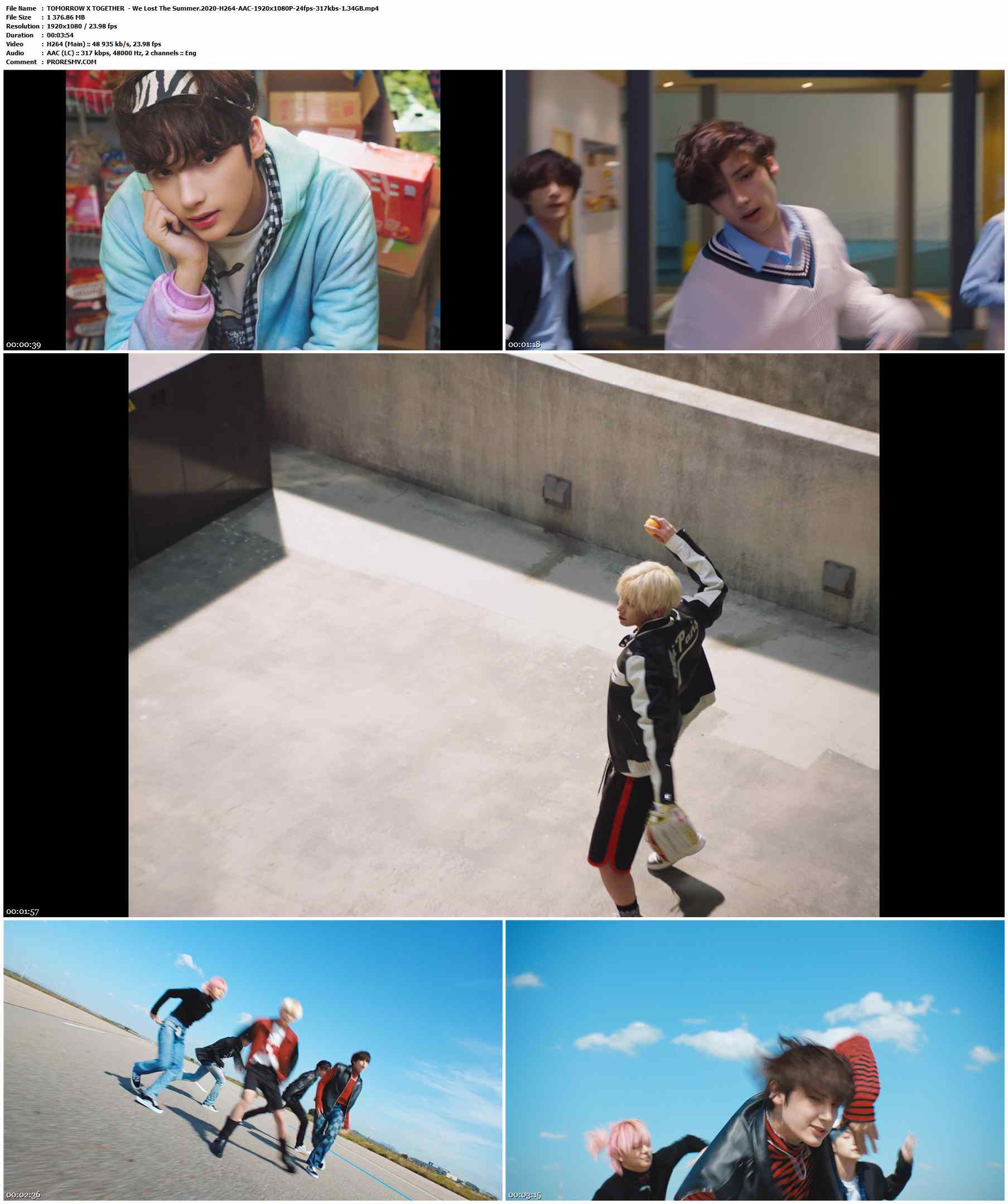 TOMORROW X TOGETHER  - We Lost The Summer.2020-H264-AAC-1920x1080P-24fps-317kbs-1.34GB官方MV_高清MV