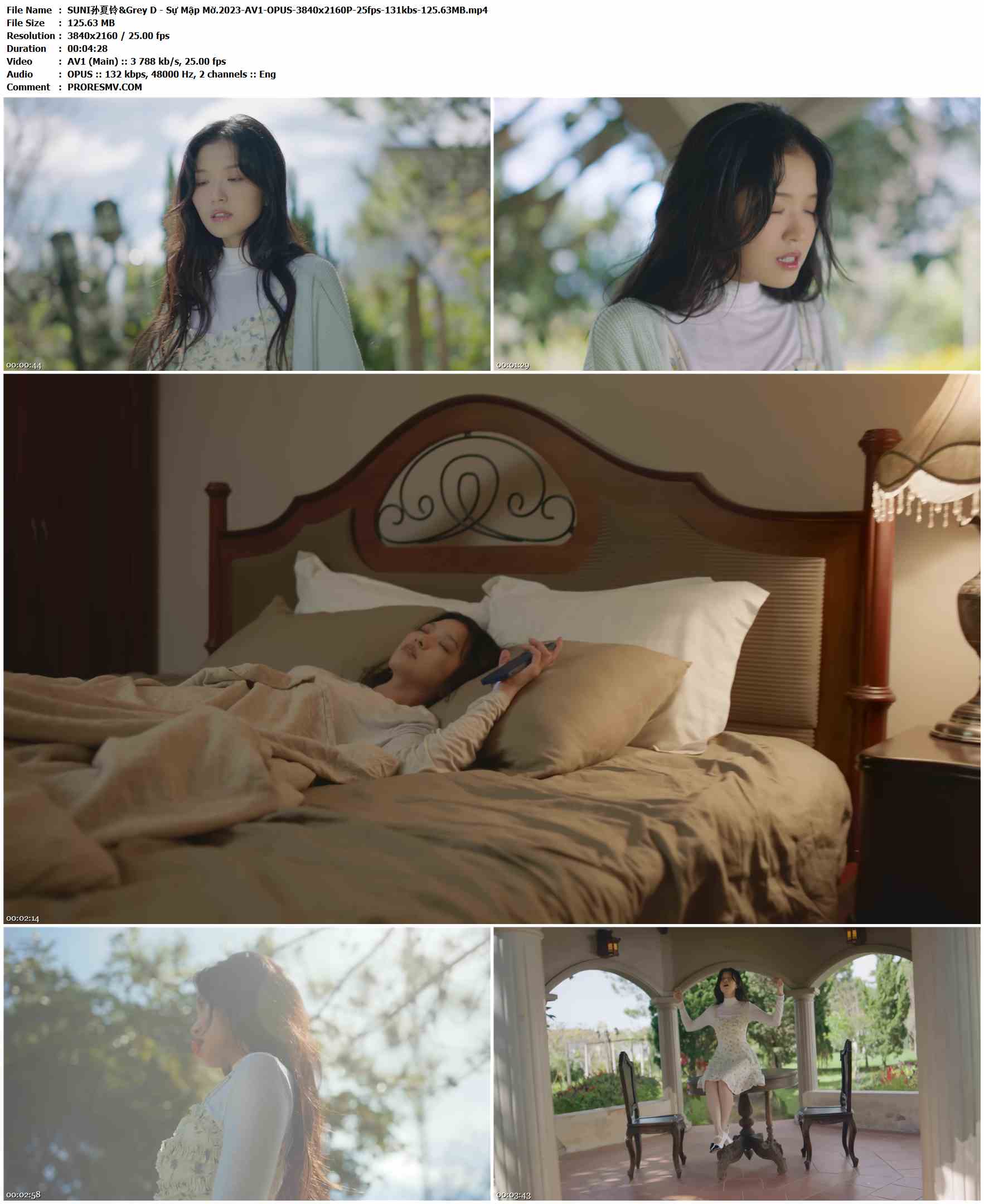 SUNI孙夏铃&Grey D - Sự Mập Mờ.2023-AV1-OPUS-3840x2160P-25fps-131kbs-125.63MB官方MV_高清MV