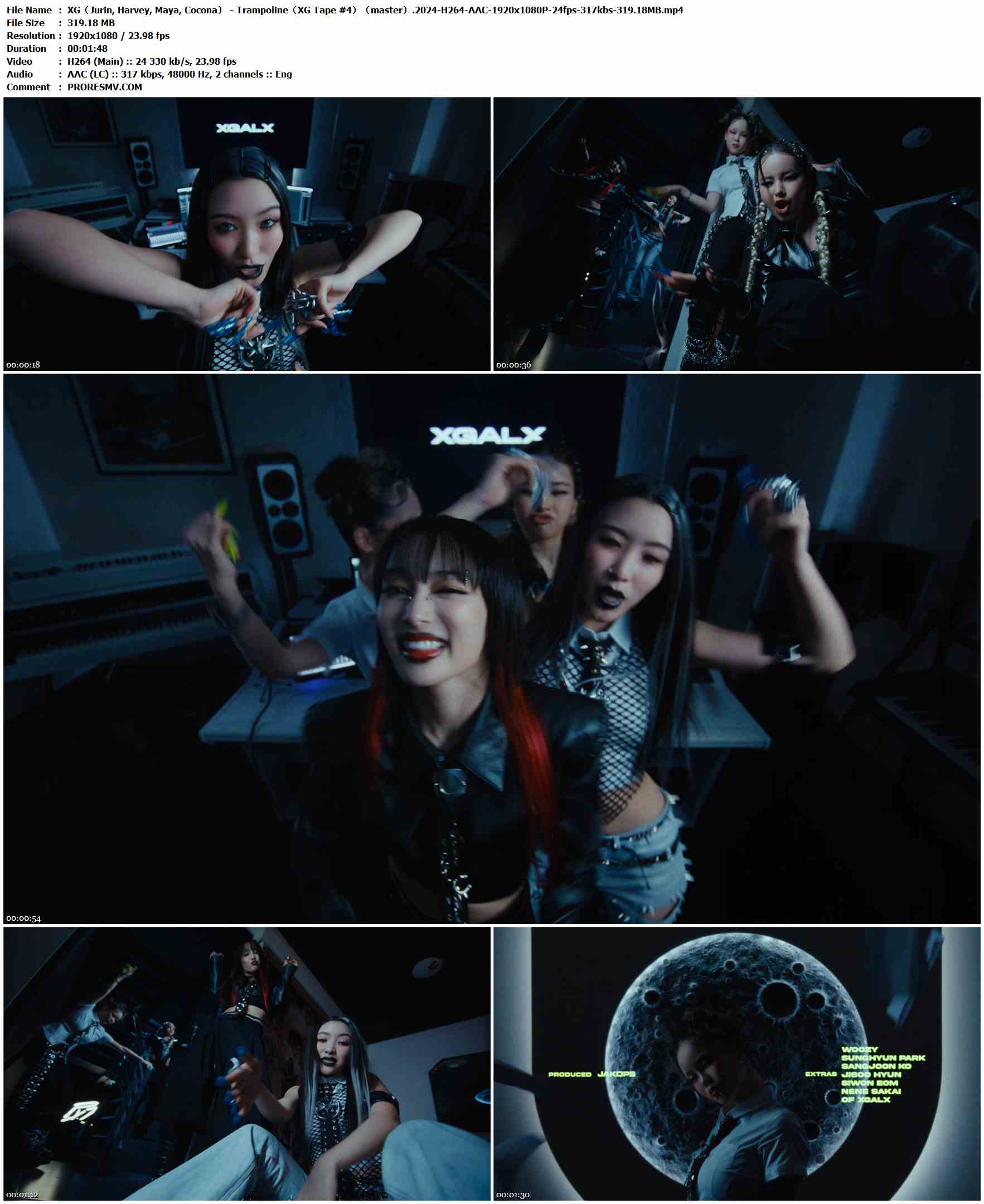 XG（Jurin, Harvey, Maya, Cocona） - Trampoline（XG Tape #4）（master）.2024-H264-AAC-1920x1080P-24fps-317kbs-319.18MB官方MV_高清MV